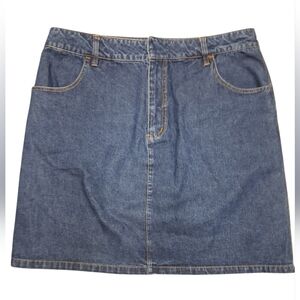 Cherokee Vintage Y2K Denim Midi Skirt EUC Size 18